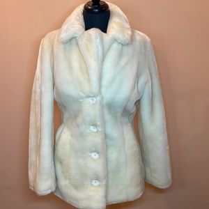 Faux Fur Cream Coat